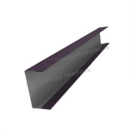 Планка стойки забора 60мм 35х60 х 2000 (VALORI-20-Violet-0.5)