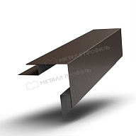 Планка угла наружного сложного 75х75х3000 (VALORI-20-DarkBrown-0.5)