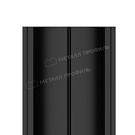 Штакетник металлический МЕТАЛЛ ПРОФИЛЬ ELLIPSE-T 19х126 (ПЭ-01-9005-0.45)