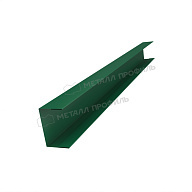 Планка стойки забора 40мм 30х40 х 3000 (ПЭД-01-6005\6005-0.45)